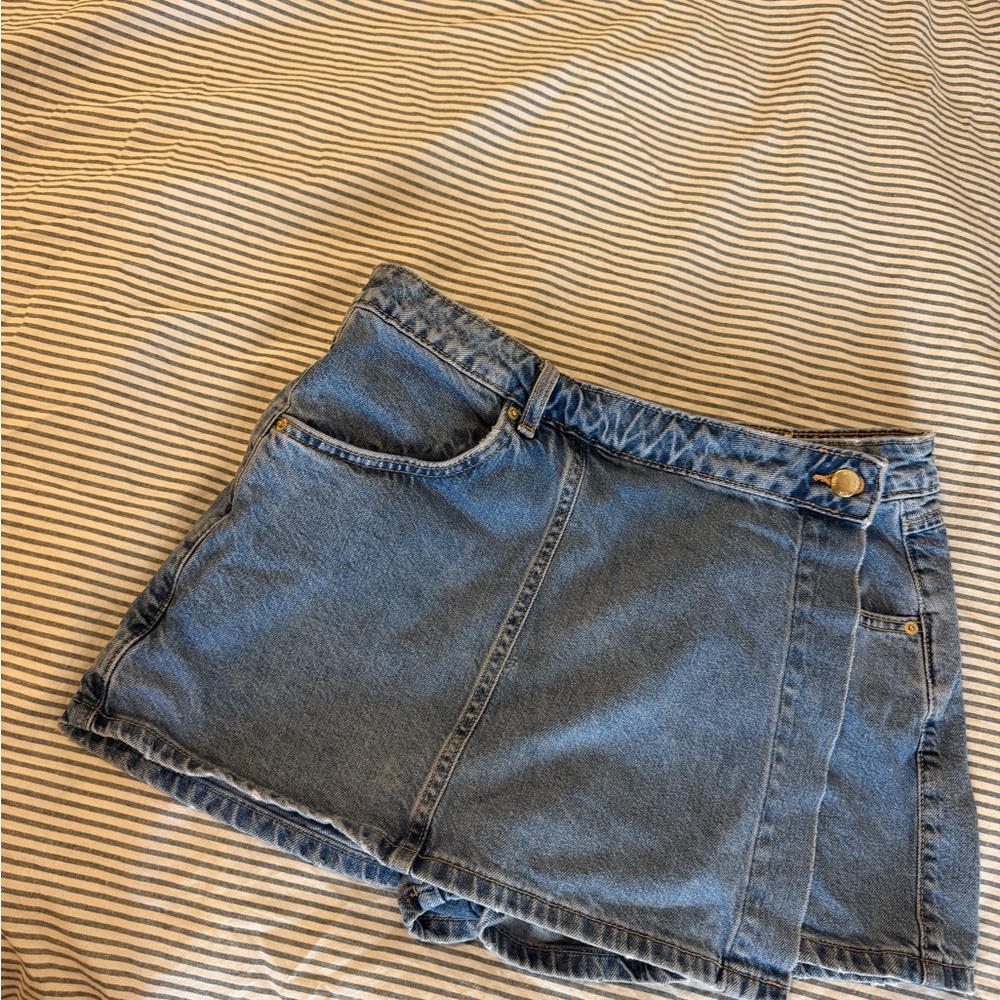 Denim Mini skort- Classic Light Blue